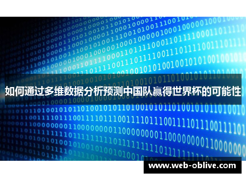 如何通过多维数据分析预测中国队赢得世界杯的可能性